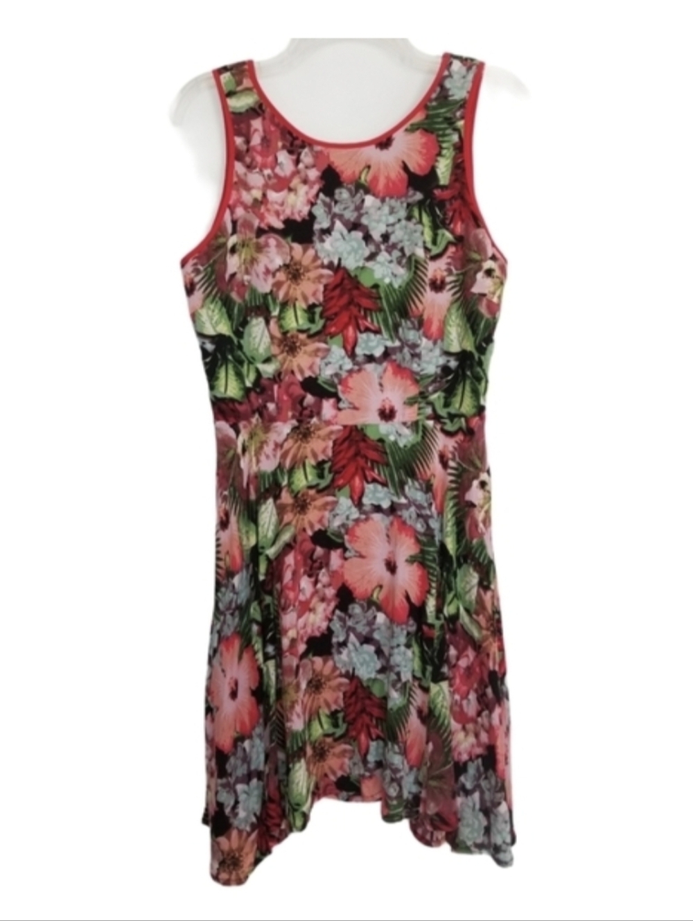 Jack Floral A-line dress Open Back Keyhole